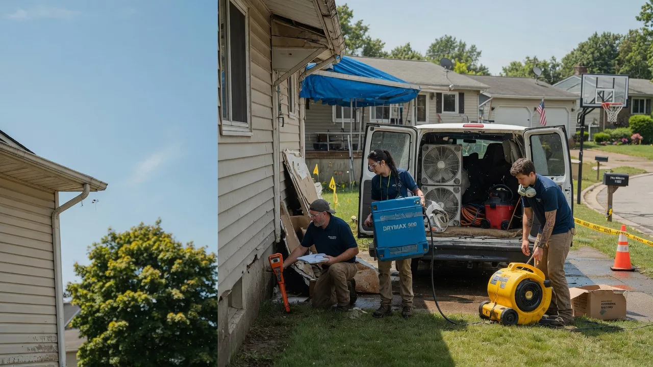 Ceiling Leak Cleanup in De Witt, IA near me